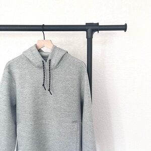 American Eagle 24/7 Gray Hoodie Men's L Mid-weight Reflective Logo/Drawstring